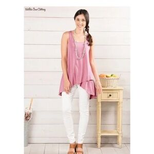 Matilda Jane Mauve Asymmetrical Tank Top